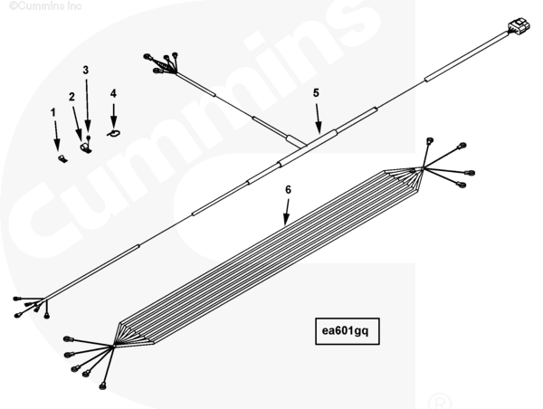 Cummins 4101087 Wiring Harness - Truck To Trailer
