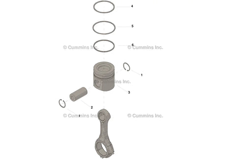 Cummins 4309527 Engine Piston Kit - Truck To Trailer