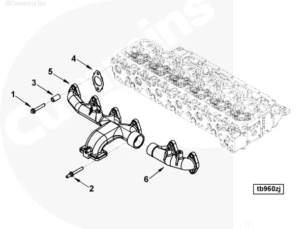 Cummins 4896651 Exhaust Manifold - Truck To Trailer