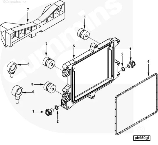 Cummins 4897684 Wire Retaining Clip - Truck To Trailer
