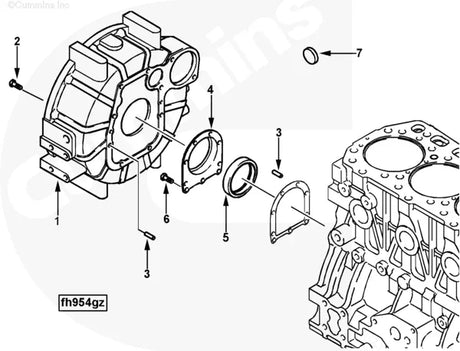Cummins 4900475 Flywheel Housing - Truck To Trailer