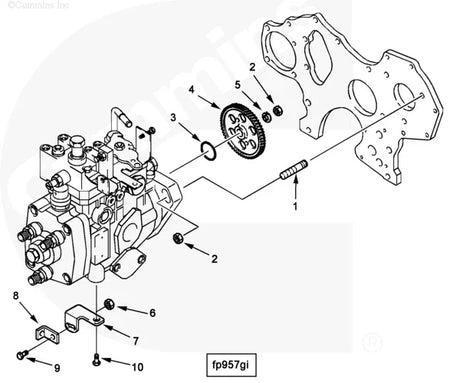 Cummins 4901015 Fuel Pump Gear - Truck To Trailer