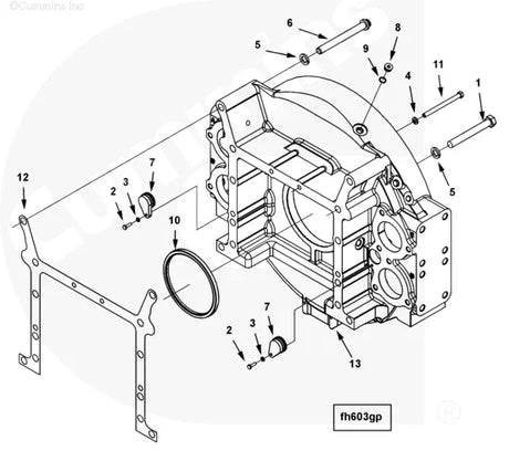 Cummins 4917338 Flywheel Housing - Truck To Trailer