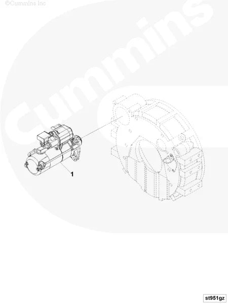 Cummins 4929600 Starting Motor - Truck To Trailer