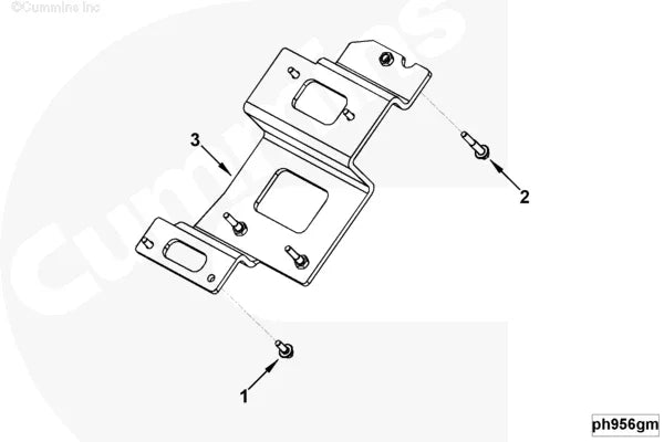 Cummins 4931254 Electronic Control Module Bracket - Truck To Trailer
