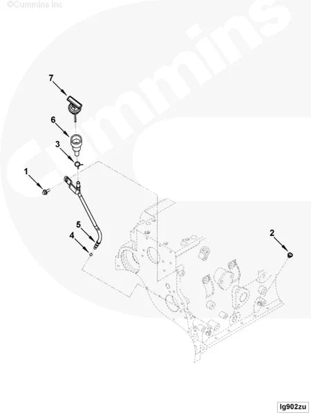 Cummins 4936405 Oil Gauge Tube - Truck To Trailer