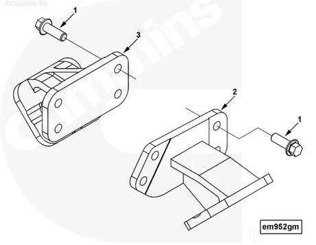 Cummins 4937732 Front Engine Support - Truck To Trailer