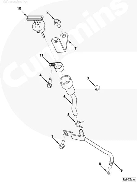 Cummins 4939003 Oil Gauge Tube - Truck To Trailer