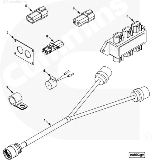 Cummins 4940610 Junction Box - Truck To Trailer