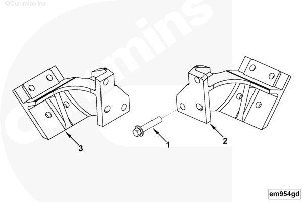 Cummins 4942756 Front Engine Support - Truck To Trailer