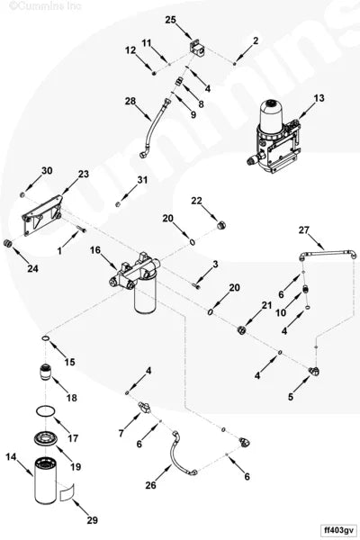 Cummins 4964202 Plain Washer - Truck To Trailer