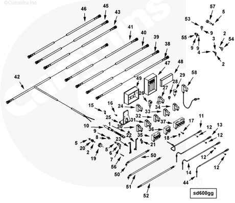 Cummins 4967348 Connection Bracket - Truck To Trailer
