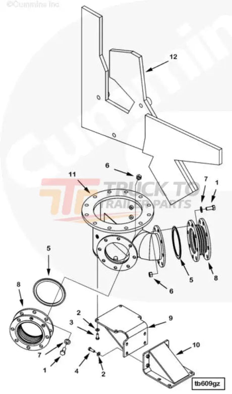 Cummins 4978367 Exhaust Manifold Blanket - Truck To Trailer