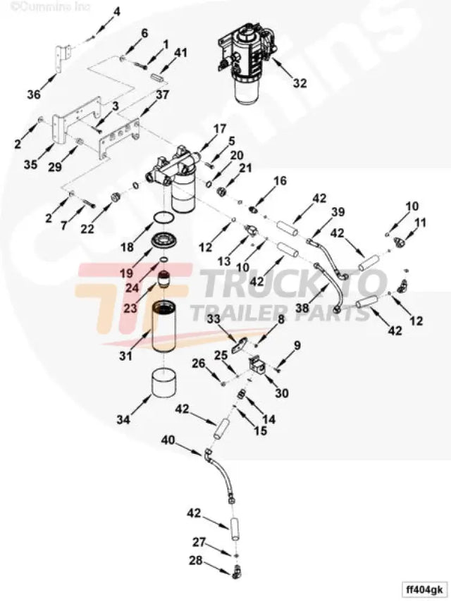 Cummins 4978592 Flexible Hose - Truck To Trailer