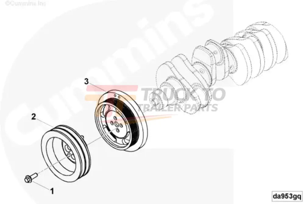 Cummins 4990271 Crankshaft Pulley - Truck To Trailer