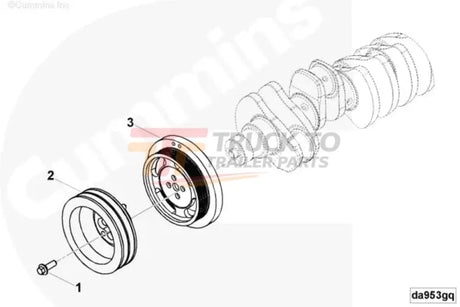Cummins 4990271 Crankshaft Pulley - Truck To Trailer