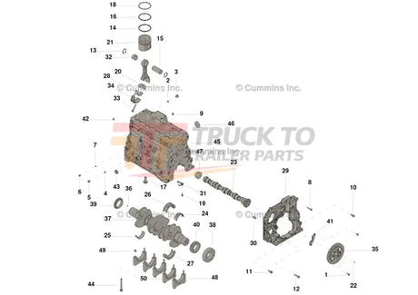 Cummins 4991101 Short Block Kit - Truck To Trailer