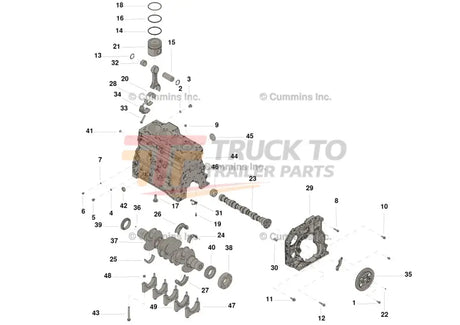 Cummins 4991102 Short Block Kit - Truck To Trailer