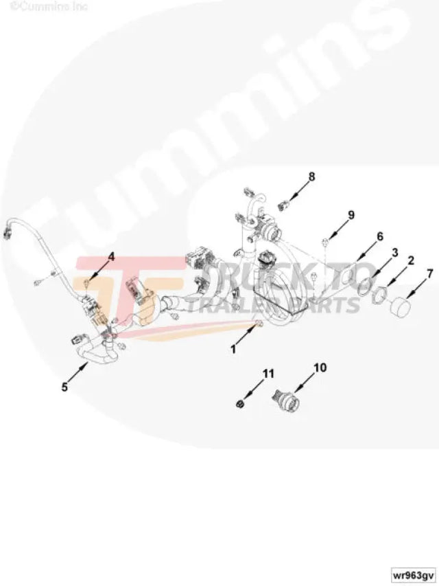 Cummins 4992106 Wiring Harness - Truck To Trailer