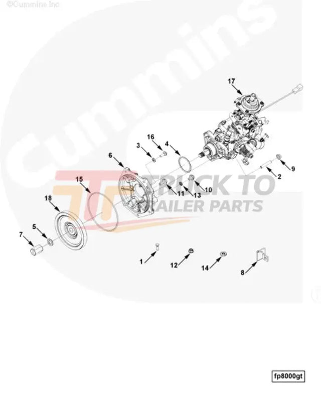 Cummins 5253126 Fuel Pump Gear - Truck To Trailer