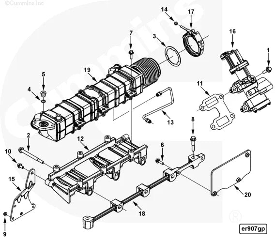 Cummins 5267483 Heat Shield - Truck To Trailer