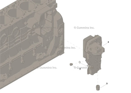 Cummins 5333567 Lubricating Oil Filter Head - Truck To Trailer