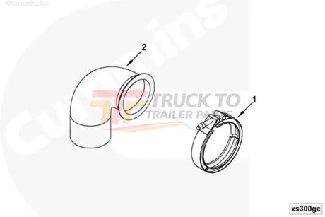 Cummins 554753 Exhaust Flange - Truck To Trailer