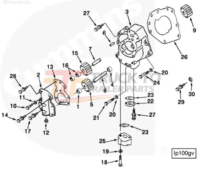 Cummins 68588 Oil Pump Gear - Truck To Trailer