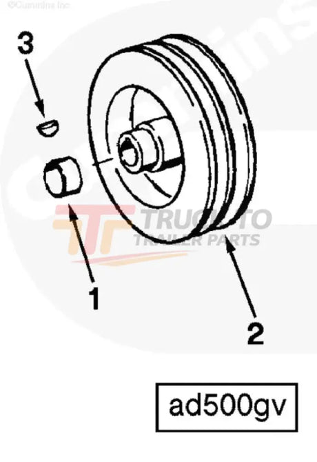 Cummins Bm74045 Fan Pulley - Truck To Trailer