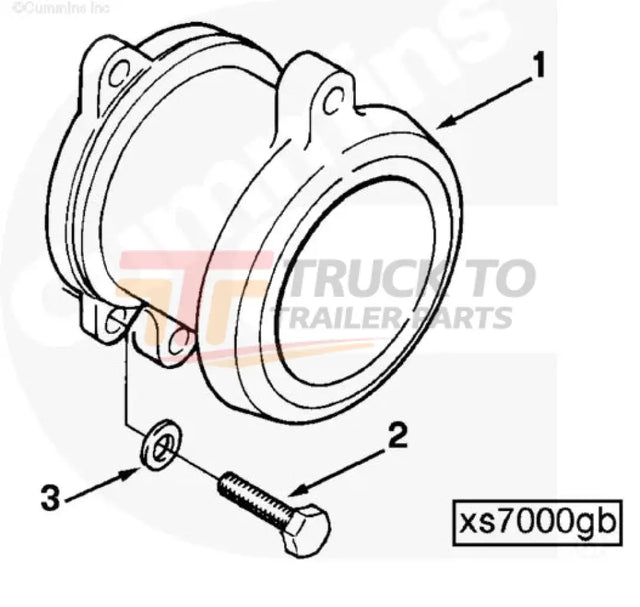 Cummins C0127038200 Exhaust Outlet Connection - Truck To Trailer
