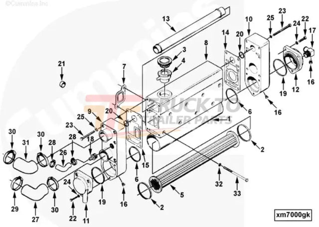 Cummins C0130209100 Heat Exchanger Housing - Truck To Trailer