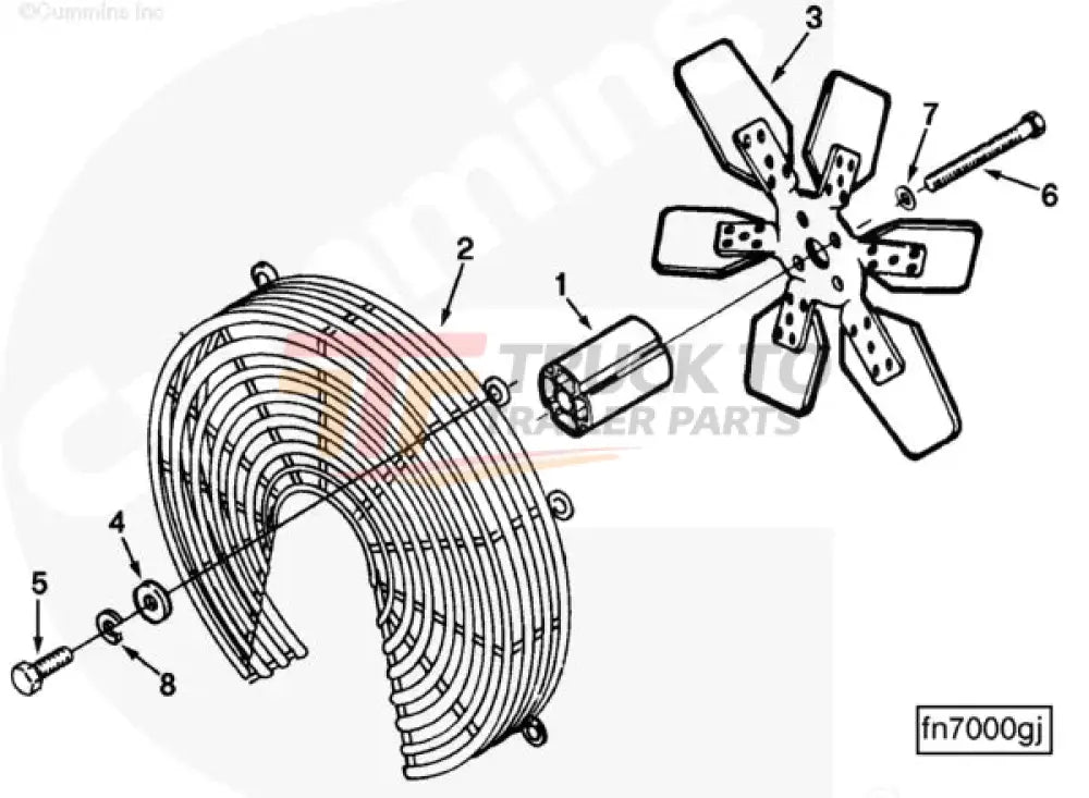 Cummins C0130253400 Engine Fan - Truck To Trailer