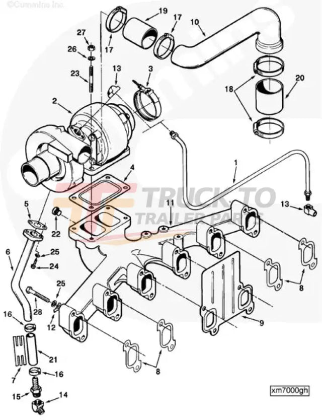 Cummins C0154257800 Exhaust Manifold - Truck To Trailer