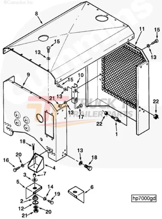 Cummins C0405351100 Engine Hood - Truck To Trailer