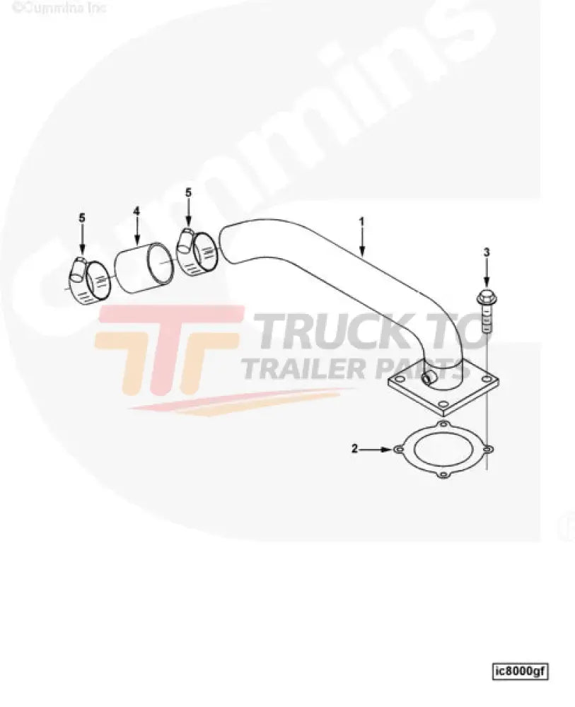 Cummins C6205114390 Air Intake Connection - Truck To Trailer