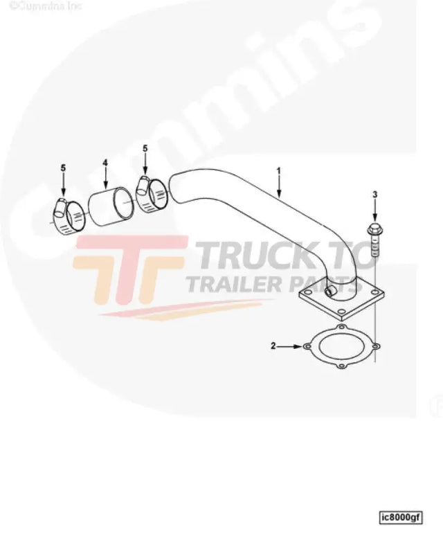 Cummins C6205114390 Air Intake Connection - Truck To Trailer