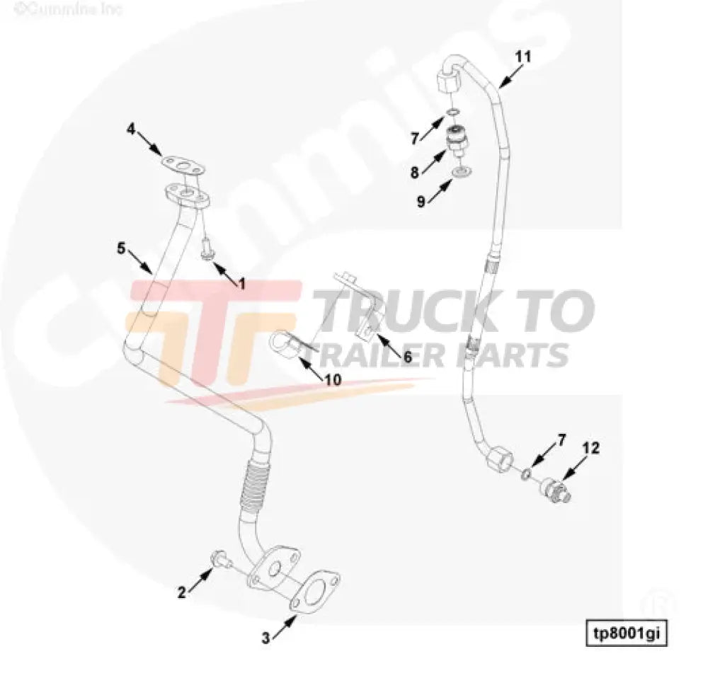 Cummins C6205518640 Tube Connector - Truck To Trailer