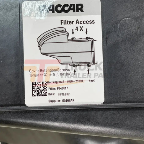 D37105011000 Genuine Paccar Air Filter Housing - Truck To Trailer