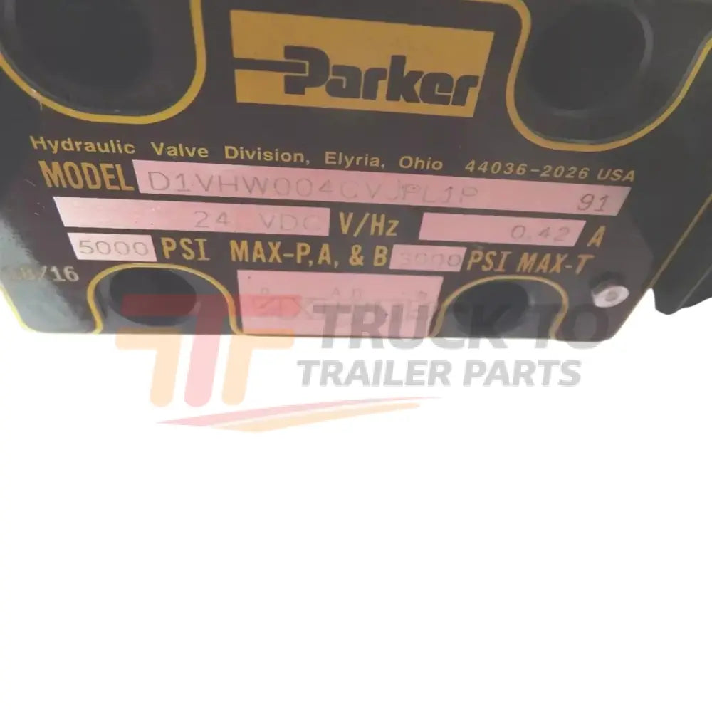 D61VW004C4VJPL1P Parker Hydraulic Directional Control Valve - Truck To Trailer
