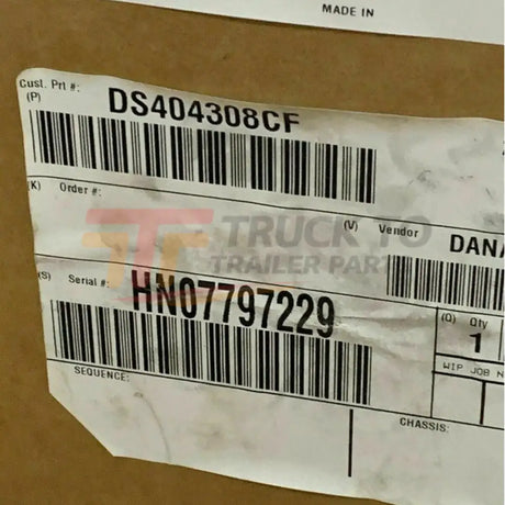 Ds404308Cf Eaton Dana Ratio Front Differential Ds404 3.08 - Truck To Trailer