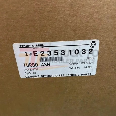 E23531032 Genuine Detroit Diesel Turbocharger Assembly - Truck To Trailer