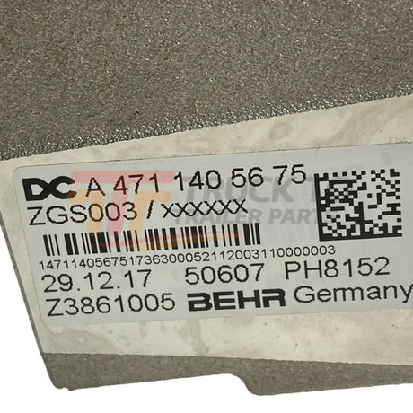 EA4711405675 Genuine Detroit Diesel EGR Exhaust Gas Recirculation Cooler - Truck To Trailer