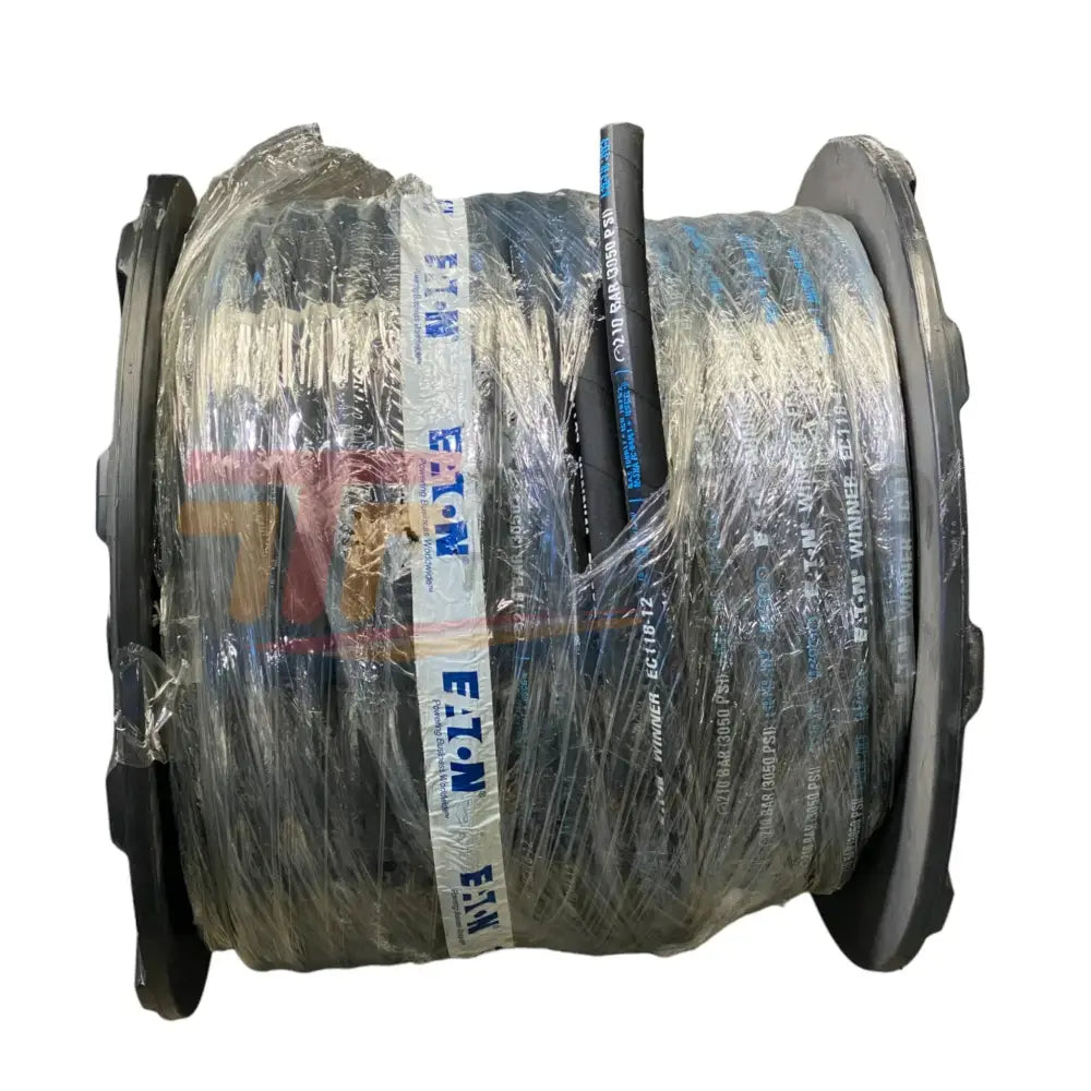 EC118-12LRL Genuine Eaton Winner EC118 Series Rubber Hydraulic Braided Hose - Truck To Trailer