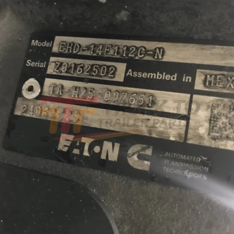 EHD-14F112C-N Genuine Eaton Transmission For Volvo VNL 2023 - Truck To Trailer