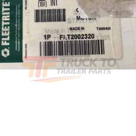FLT2002320 International Starter Motor - Truck To Trailer