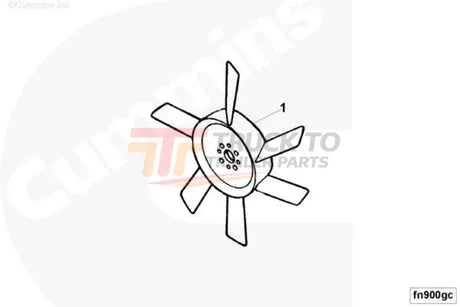 Cummins Fn9028 Engine Cooling Fan - Truck To Trailer