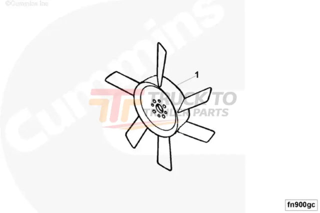 Cummins Fn9028 Engine Cooling Fan - Truck To Trailer