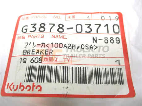 G3878-03710 Kubota Breaket - Truck To Trailer
