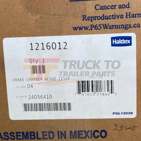 HDX160984 Genuine Freightliner Combination Wedge Brake Chamber - Truck To Trailer