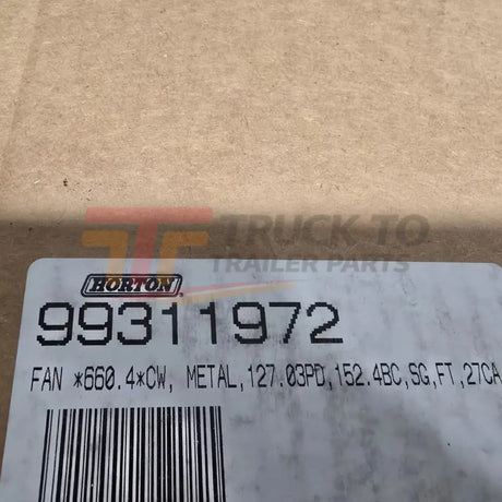 HOR99311972 Genuine Horton Cooling Fan Blade